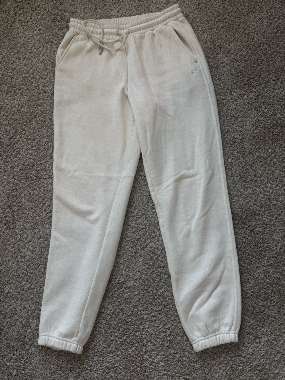 Fabletics Cream Women Jogger Sweatpants